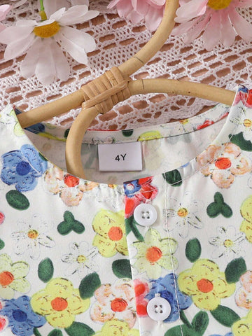 Girls' Summer Dress, New Stylish Princess Dress For Children