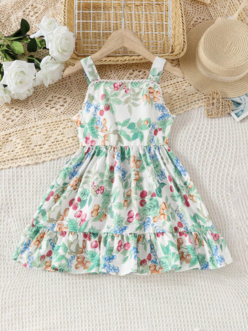 Girls' Summer Dress, Stylish Princess Dress For Kids, New Fashion Sleeveless Dress