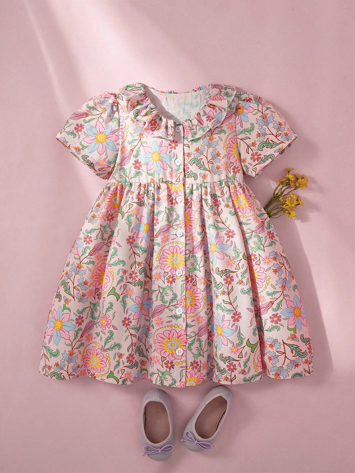 Girls" Summer Holiday Casual, Comfortable, Ladylike, Sweet And Elegant Dress