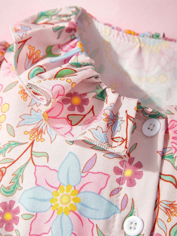 Girls" Summer Holiday Casual, Comfortable, Ladylike, Sweet And Elegant Dress