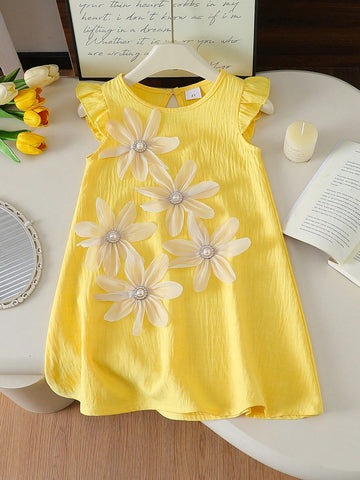 Girls Summer New Sleeveless Dress