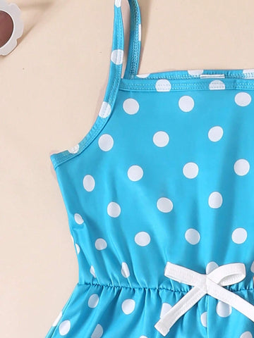 Girls' Summer New Vacation Strap Jumpsuit Beach Leisure 3pcs Set