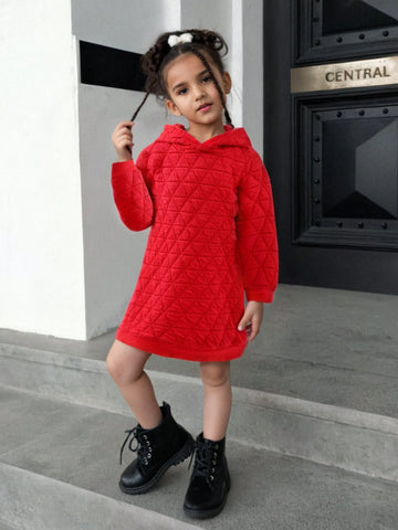 Girls (Toddler) Hoodie Dress, Casual Autumn/Winter Thick Comfortable Loose Warm Cute Dress