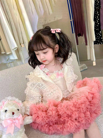 Girls' Tutu Dress Baby's Birthday Party Dress Full Gauze Half Pommel Princess Dress Children's Half Dress