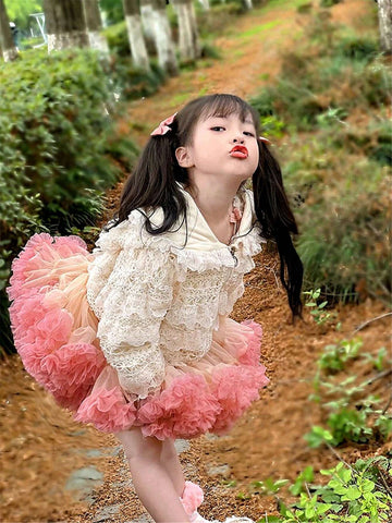 Girls' Tutu Dress Baby's Birthday Party Dress Full Gauze Half Pommel Princess Dress Children's Half Dress