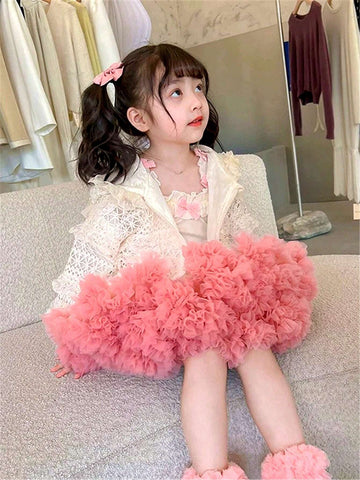 Girls' Tutu Dress Baby's Birthday Party Dress Full Gauze Half Pommel Princess Dress Children's Half Dress