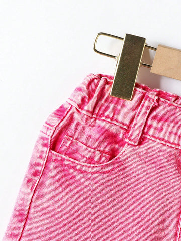 Girls Vintage All-Match Simple Versatile Loose Comfortable Milleraie Coffee Brown Wide Leg Denim Pants