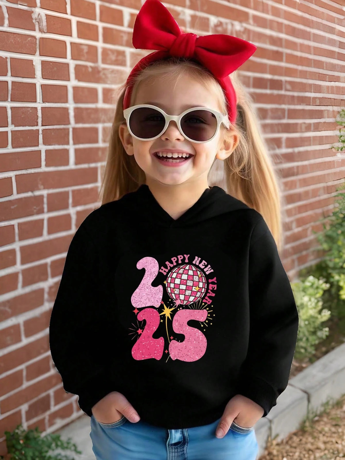 Girls Young Girl Casual Comfortable Warm Fleece Hooded Long Sleeve Sweatshirt, Autumn/Winter