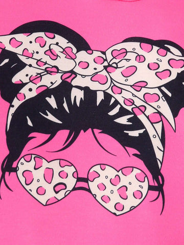 Girls Young Girl Cute Girl Hooded Sweatshirt Set, Autumn/Winter