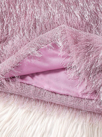 Girls Young Girl Valentine's Fashionable Elegant Tassel Dress