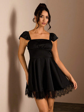 Glamine Women's Simple & Stylish Solid Color Casual Everyday Dress