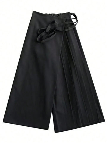 Gothic & Punk Style Women Loose Formal Pants, Wide Leg Loose Japanese Casual Trousers
