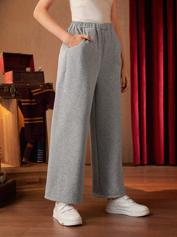 Letter Graphic Straight Leg Pants