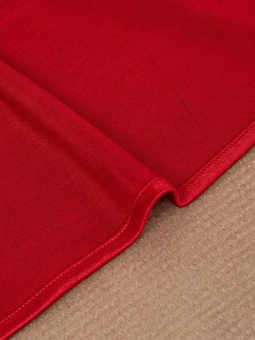 HOMEYEE Asymmetric High Slit Dress With Elegant Ruffle Hem, Suitable For Party, Banquet, Cocktail, Vacation