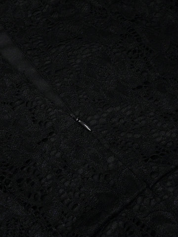 HOMEYEE Off Shoulder Lace Vintage Casual Holiday Party Cocktail Dress