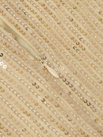 HOMEYEE V-Neck Sleeveless Sequin Prom Dress Vintage Casual Holiday Party Evening Gown Maxi Dress