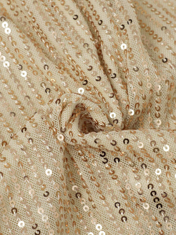 HOMEYEE V-Neck Sleeveless Sequin Prom Dress Vintage Casual Holiday Party Evening Gown Maxi Dress