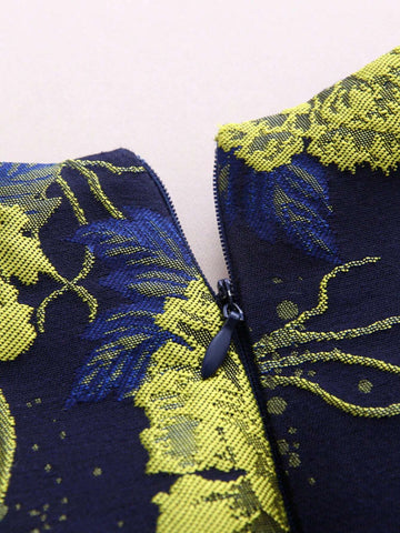 Heavy Industry Luxury Jacquard Banquet Dress