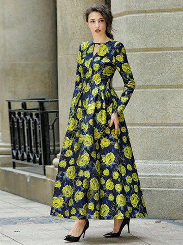 Heavy Industry Luxury Jacquard Banquet Dress