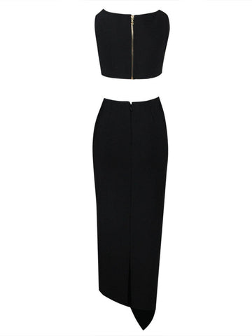 Hedwig Cutout Bandage Set In Black