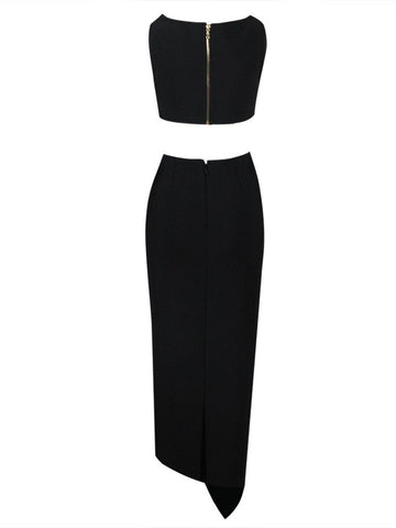 Hedwig Cutout Bandage Set In Black