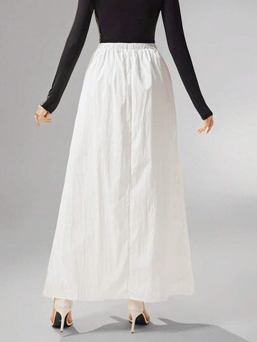 Heiryn Women's Solid Color Fashionable Skirt, Suitable For Summer
