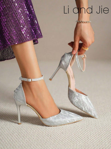 High-End Aesthetics, Flashing, Ultra-Bright Platform High Heels Suitable For Socialites