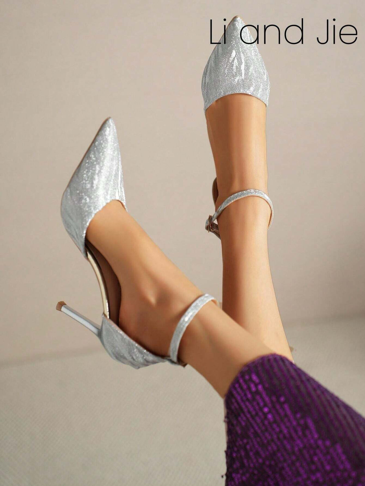 High-End Aesthetics, Flashing, Ultra-Bright Platform High Heels Suitable For Socialites