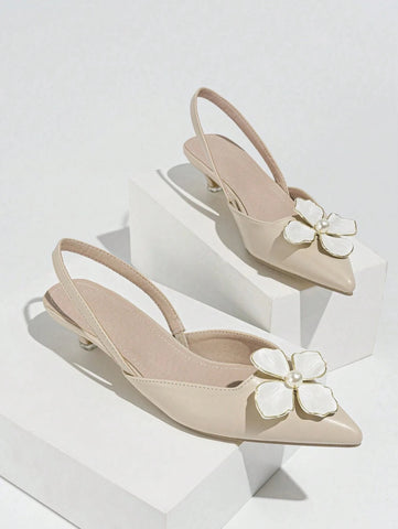 High Heeled Women's Single Shoes, Fashionable Large Buckle Women's Shoes, Daily Elegant Style