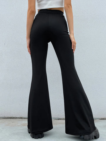 High Waist Flare Leg Pants