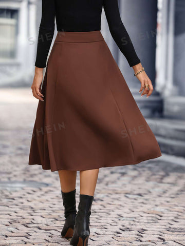 High Waist Flare Skirt