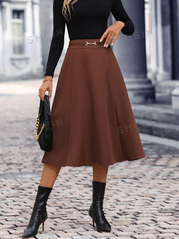 High Waist Flare Skirt
