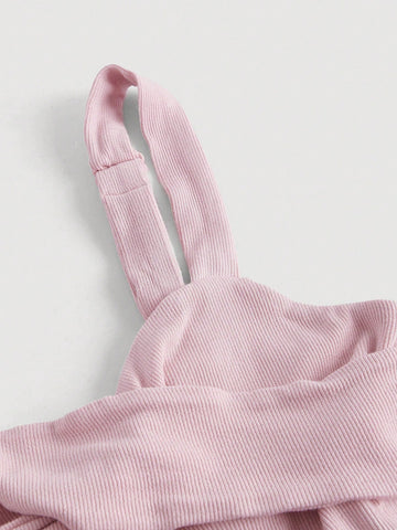 Cross Wrap Front Wide Straps Top & Split Thigh Skirt