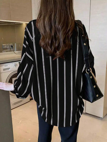 Women's Long Sleeve Single-Breasted Loose Casual Floral Print Sun-Protective Shirt