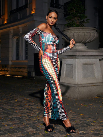 Ishi Off Shoulder Maxi Dress