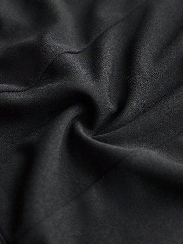 JEE Women's Solid Color Turndown Collar Short Top And Skirt Two Piece Set