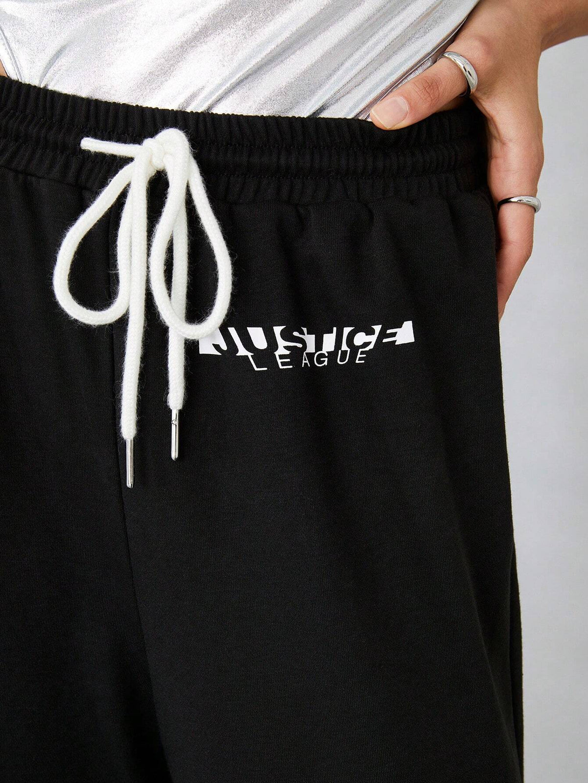 Cartoon Graphic Drawstring Waist Sweatpants