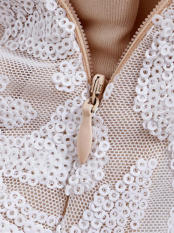 Jacquard Big Bow Back Tube Wedding Dress