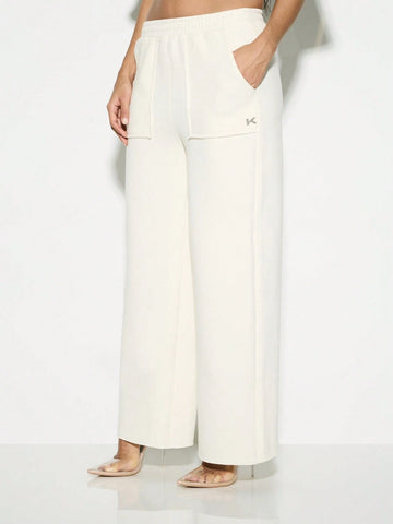 KIZN Straight Leg Raw Hem Sweatpants