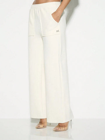 KIZN Straight Leg Raw Hem Sweatpants