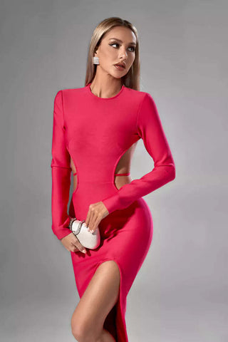 Kamila Rose Red Midi Dress