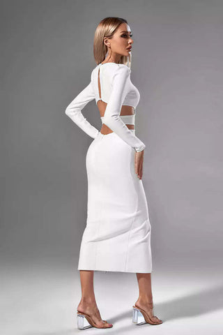 Kayla White Bandage Dress