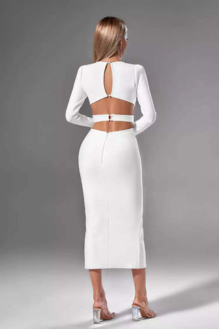 Kayla White Bandage Dress
