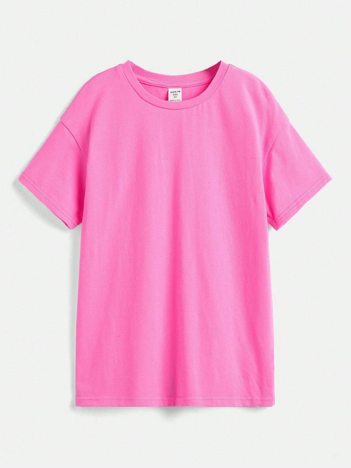 Knitted Loose Fit Round Neck Casual Dress With Letter Print For Young Girls