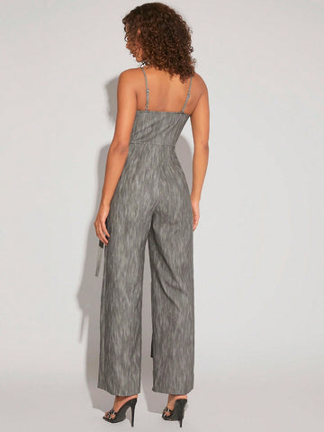 LOVING U Strap Detail Wide Leg Cami Jumpsuit