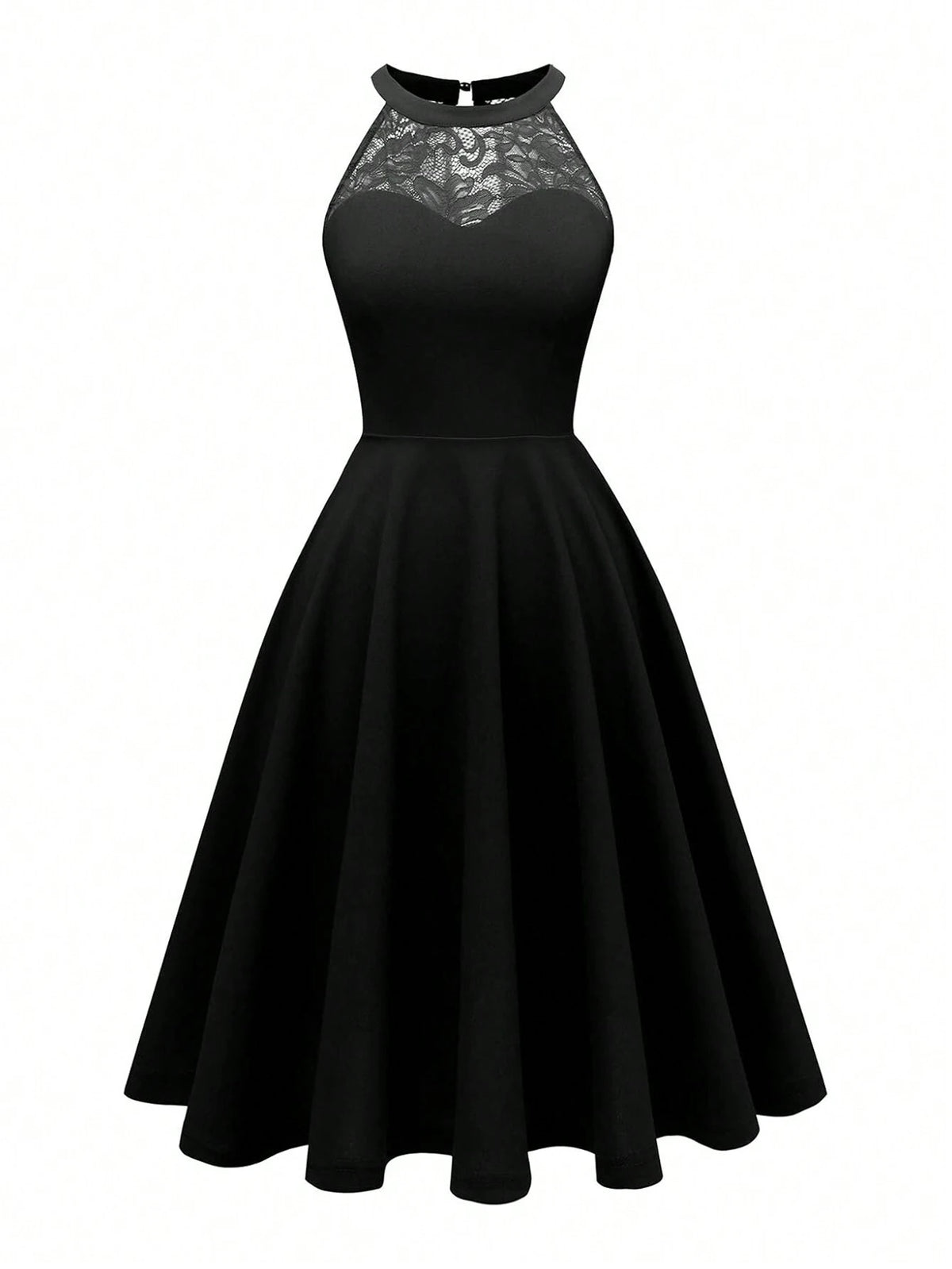 Lace Mini Vintage Style Dress For Women