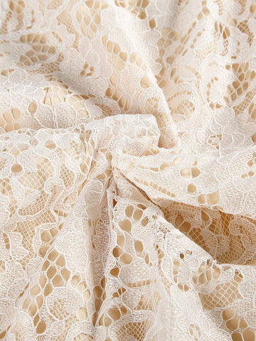 Lace Spaghetti Strap V-Neck Tulle Wedding Dress With Detachable Train And High Waist Long Dress For Bride