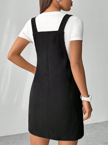 Ladies' Corduroy Overall Dress