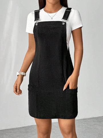 Ladies' Corduroy Overall Dress