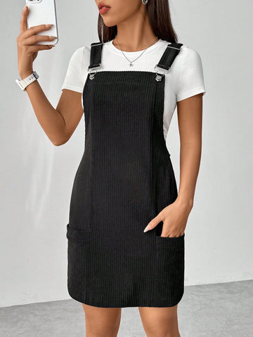 Ladies' Corduroy Overall Dress